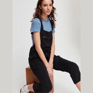 Aritzia Wilfred Free Valletta Overalls Cropped Twill Straight Leg Lyocell Size S